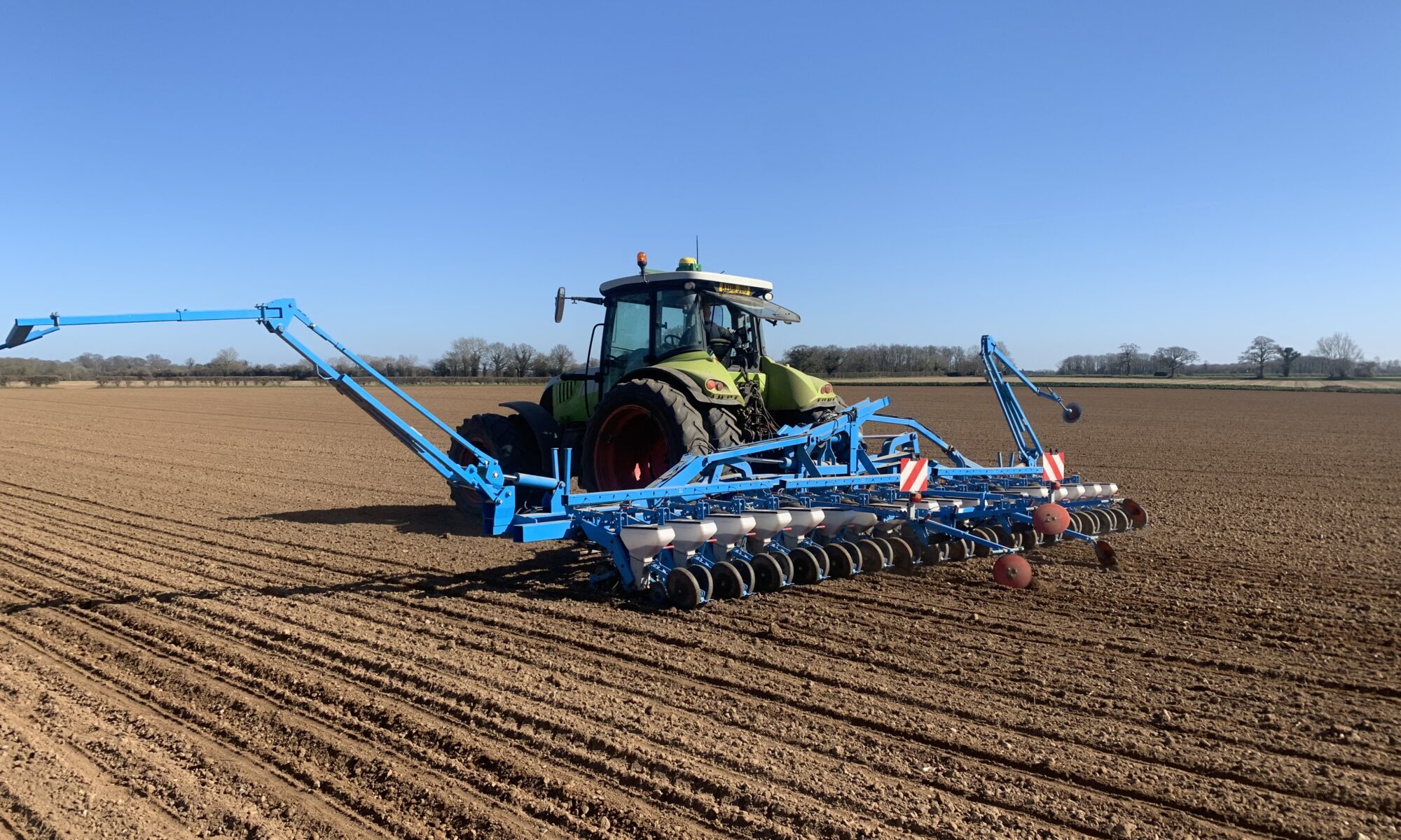 Sugar Beet drilling at L F Papworth Ltd